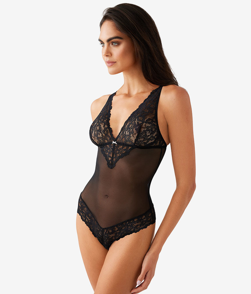 Wacoal b.charming Bodysuit - Blackened Pearl