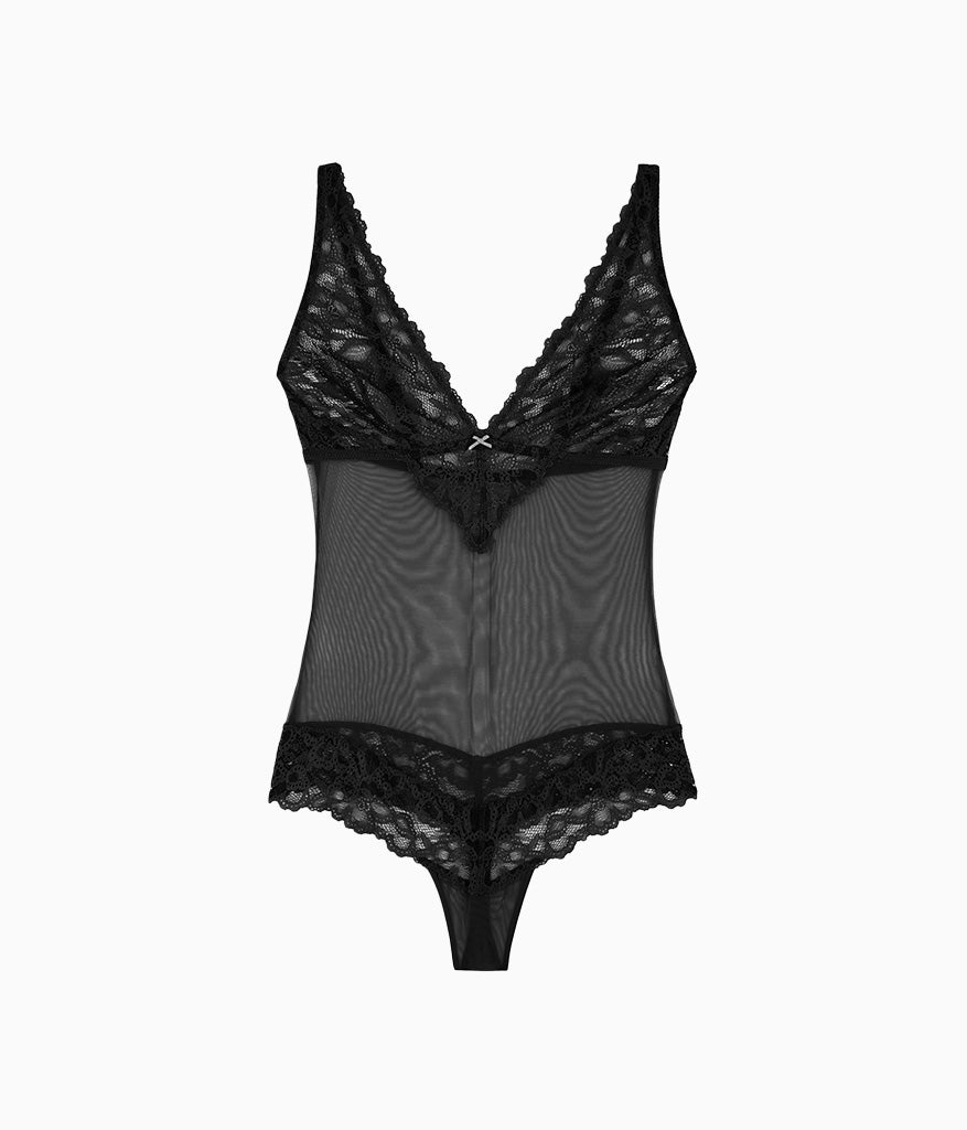 Wacoal b.charming Bodysuit - Blackened Pearl