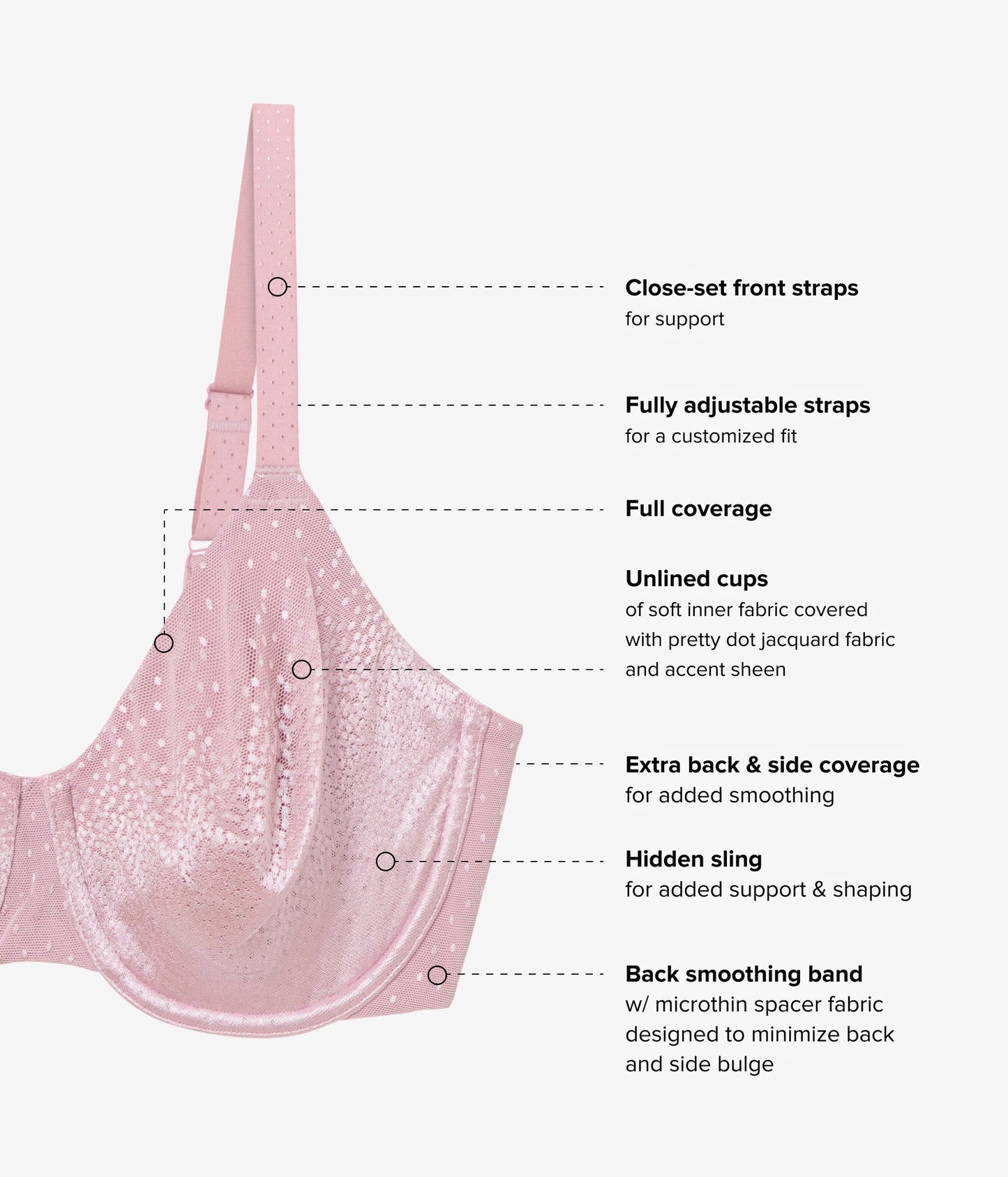 Wacoal Back Appeal® Underwire Bra - Lilas