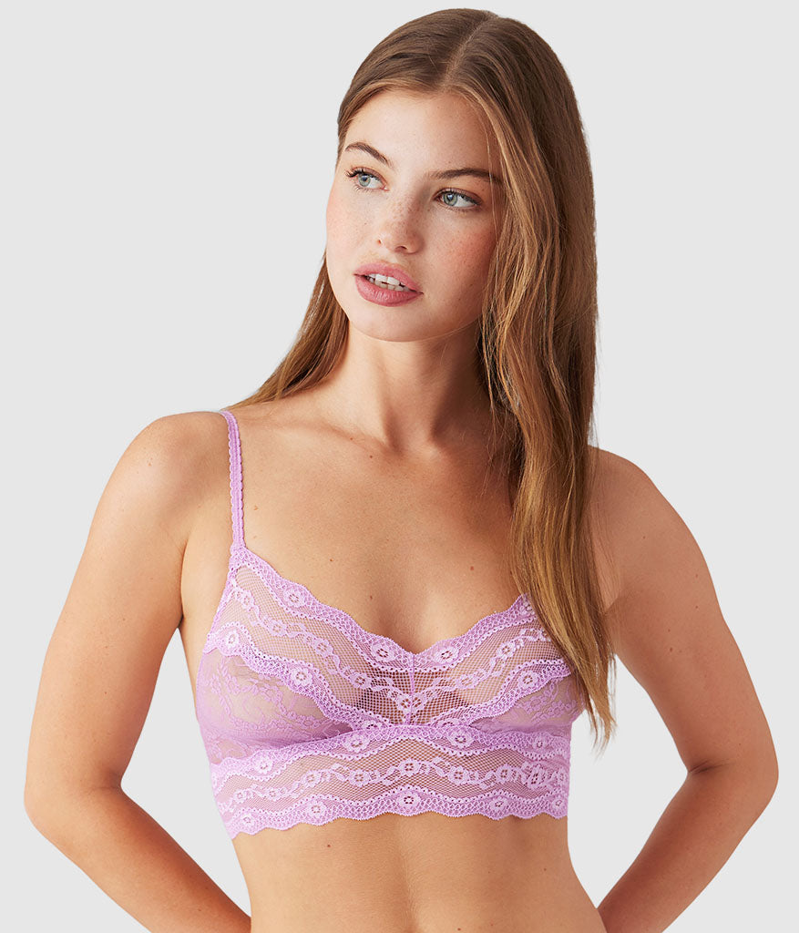 Wacoal Lace Kiss Bralette - Smoky Grape