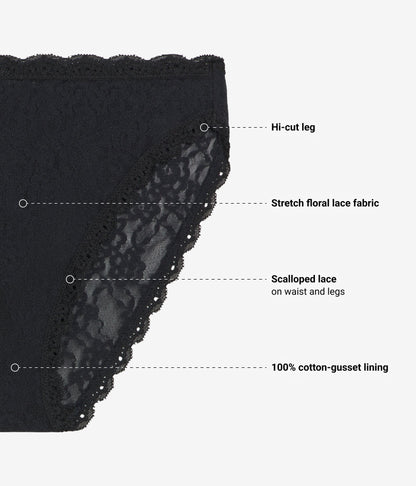 Wacoal Effortlessly Lace Hi-Leg - Night