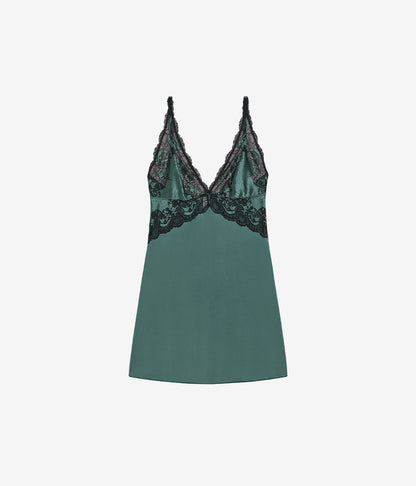 Wacoal Modern Affair Chemise - Silver Pine/Black