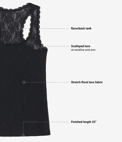 Wacoal Effortlessly Lace Tank - Night