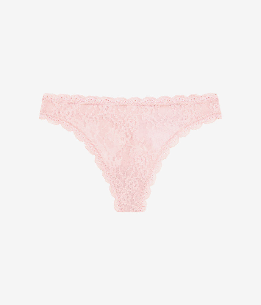 Wacoal Effortlessly Lace Thong - Blush Pink