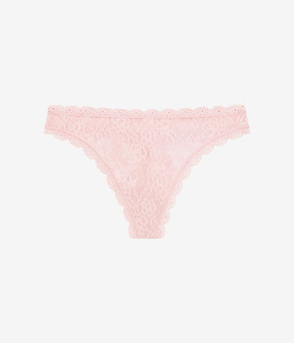 Wacoal Effortlessly Lace Thong - Blush Pink
