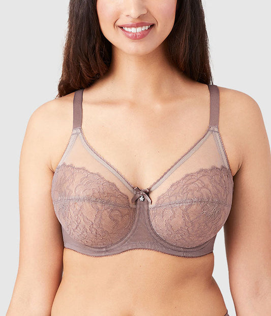 Wacoal Retro Chic Full Figure Underwire Bra - Cappuccino