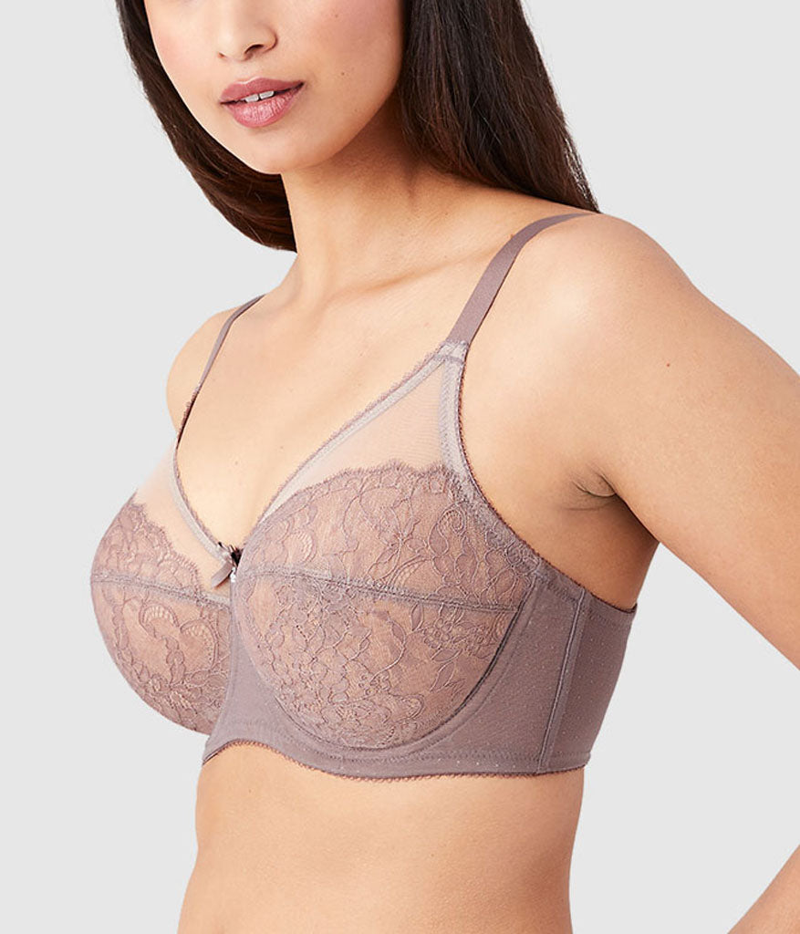 Wacoal Retro Chic Full Figure Underwire Bra - Cappuccino