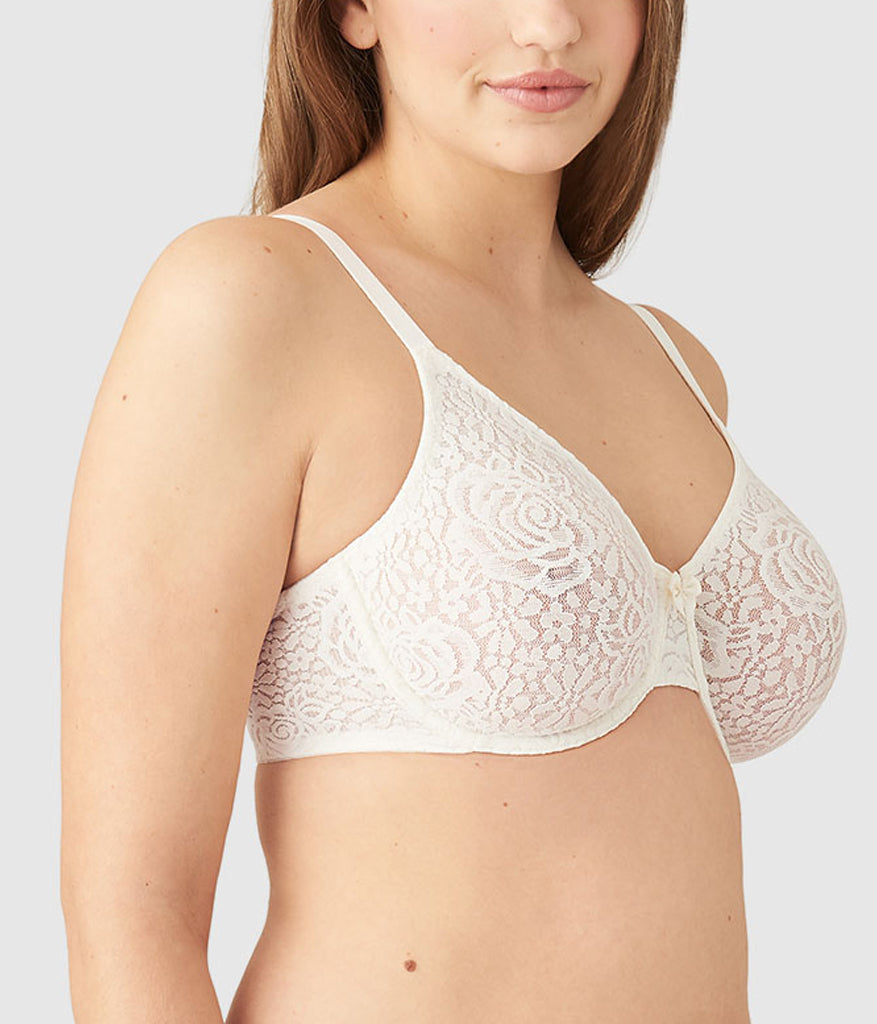 Wacoal Halo Lace Underwire Bra - Ivory