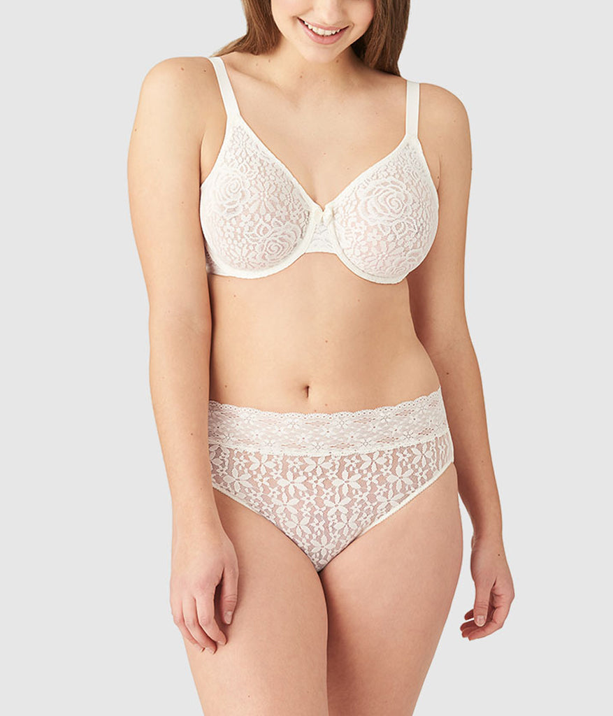 Wacoal Halo Lace Underwire Bra - Ivory