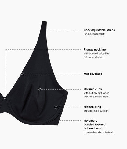 Wacoal Better Than Braless™ Underwire Bra - Black