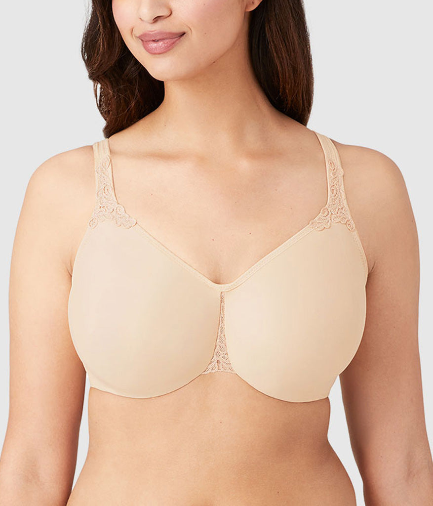 Wacoal Bodysuede Ultra Full Figure Seamless Underwire Bra - Sand