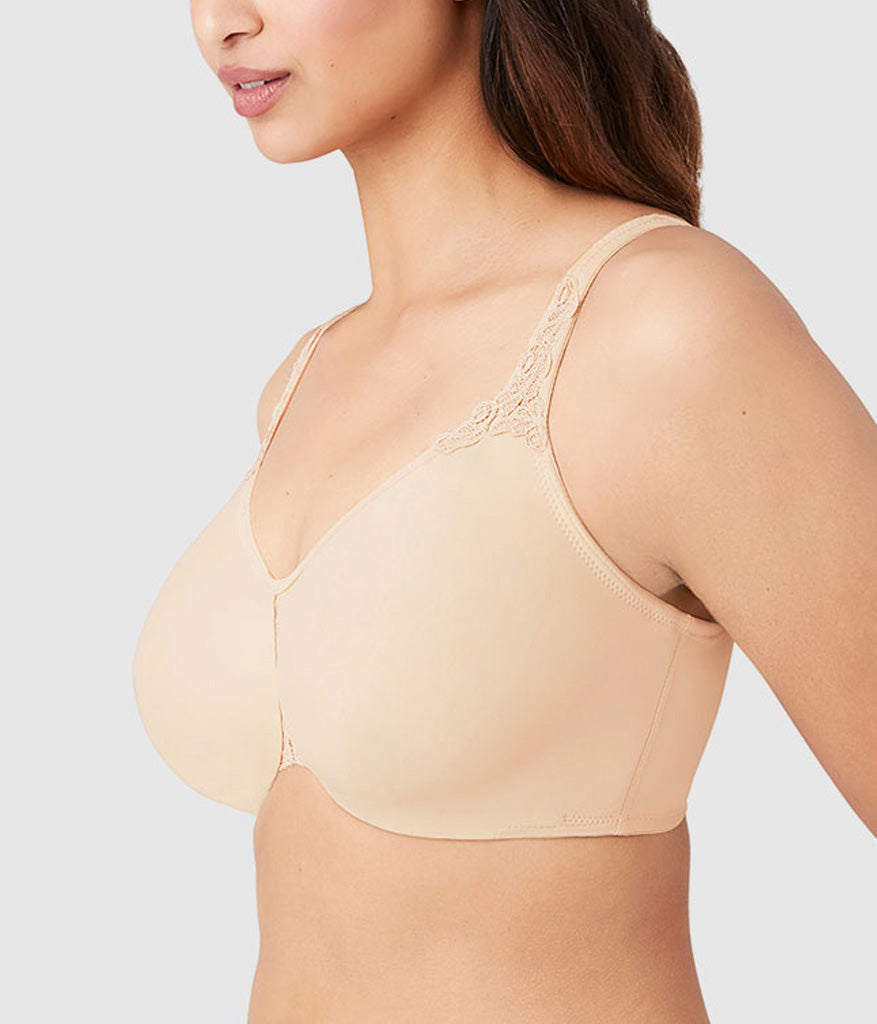 Wacoal Bodysuede Ultra Full Figure Seamless Underwire Bra - Sand