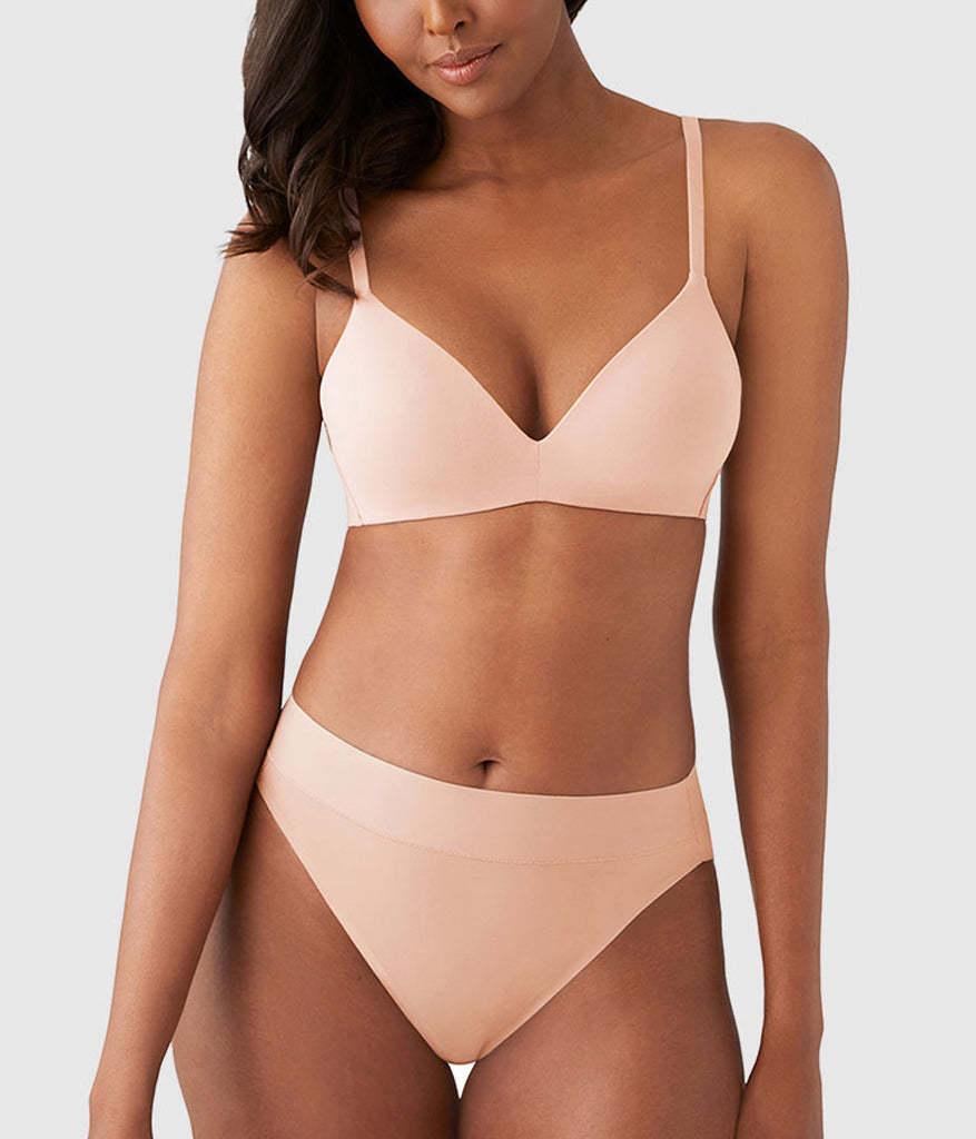 Wacoal How Perfect Wire Free T-Shirt Bra - Rose Dust