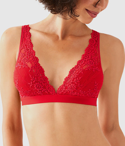 Wacoal Embrace Lace® Wire Free Bralette - Equestrian Red
