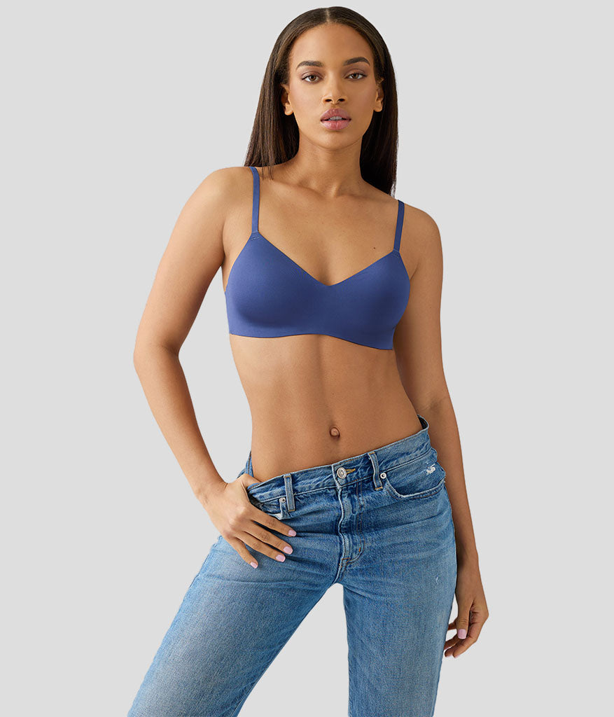 Wacoal Spotlight Wire Free T-Shirt Bra - Crown Blue