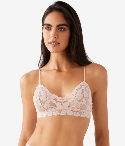 Wacoal Feeling Famous Bralette - Rose Smoke/White