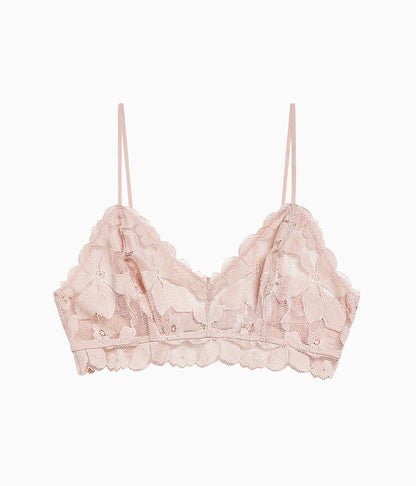 Wacoal Feeling Famous Bralette - Rose Smoke/White