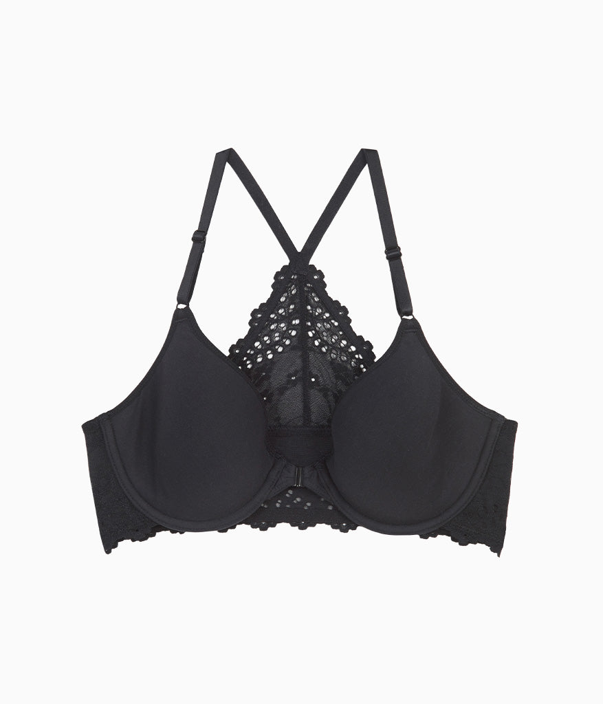 Wacoal Inspired Eyelet Front Close T-Shirt Bra - Night