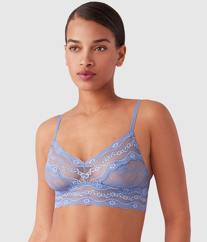Wacoal Lace Kiss Bralette - Country Blue