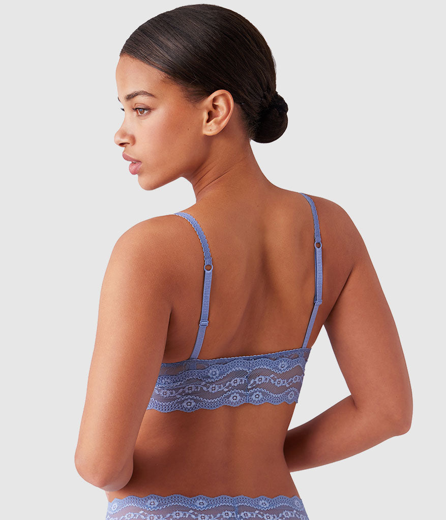 Wacoal Lace Kiss Bralette - Country Blue