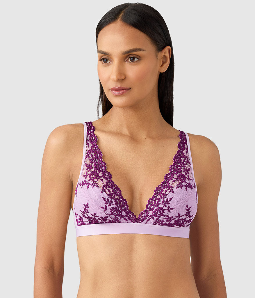 Wacoal Embrace Lace® Wire Free Bralette - Lavender Sage/Dark Purple