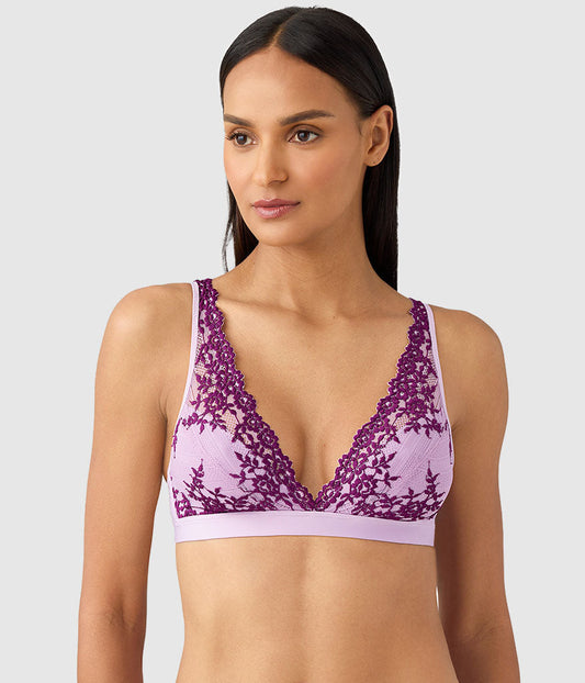 Wacoal Embrace Lace® Wire Free Bralette - Lavender Sage/Dark Purple