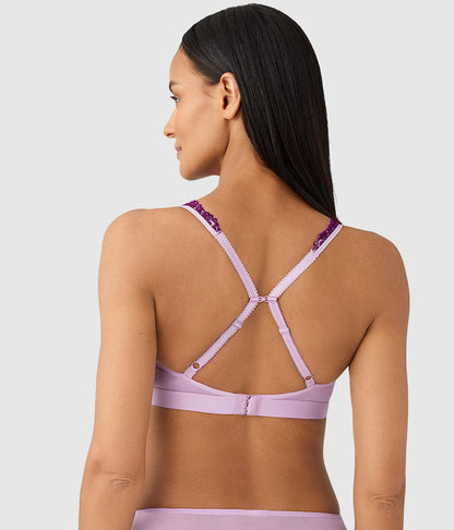 Wacoal Embrace Lace® Wire Free Bralette - Lavender Sage/Dark Purple