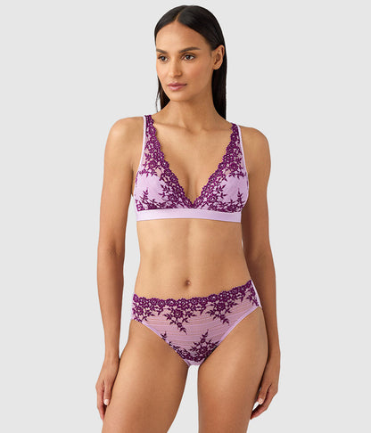 Wacoal Embrace Lace® Wire Free Bralette - Lavender Sage/Dark Purple