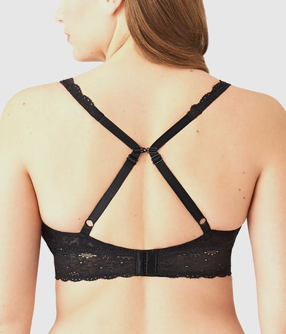 Wacoal Halo Lace Wire Free Bralette - Black