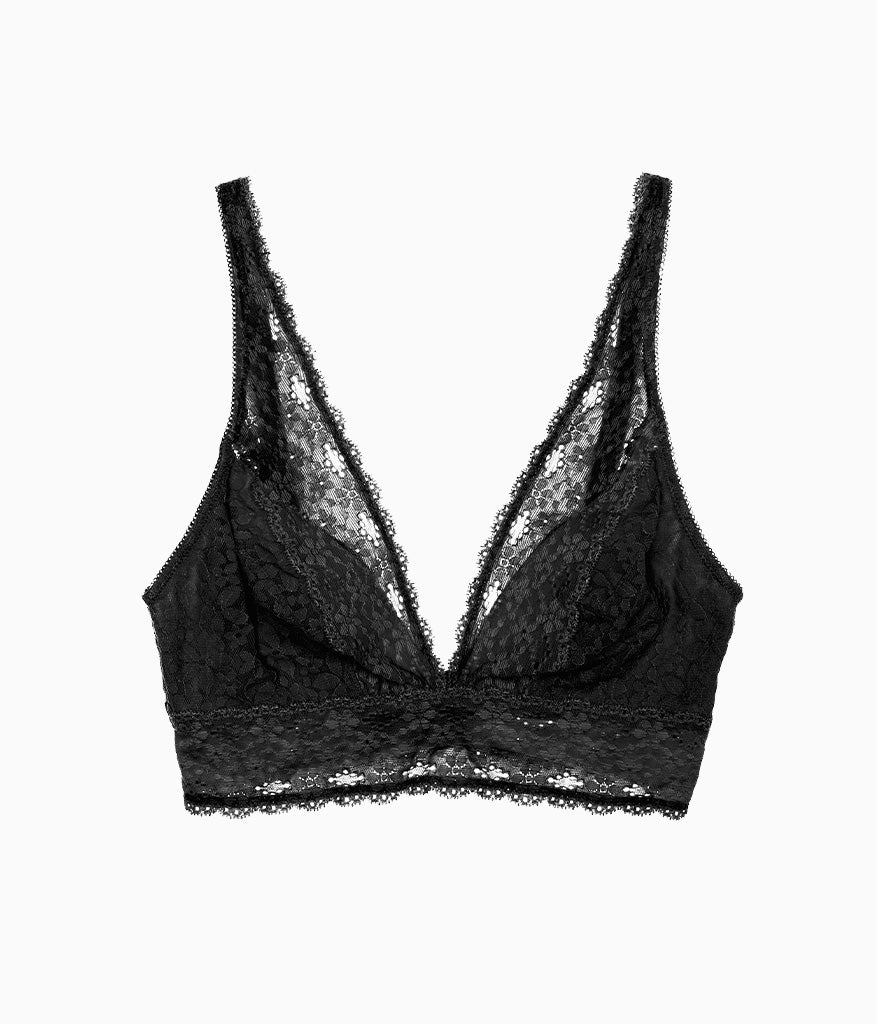 Wacoal Halo Lace Wire Free Bralette - Black
