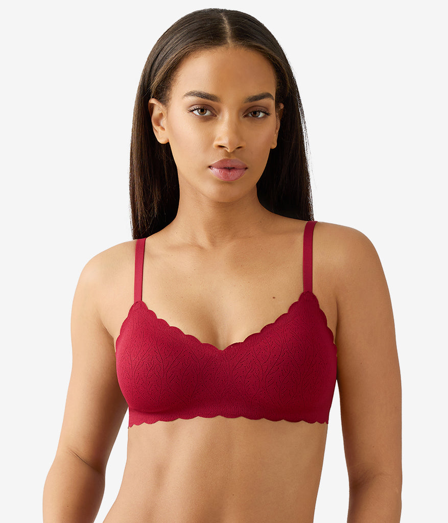 Wacoal b.wow'd Lace Wire Free Bra - Biking Red