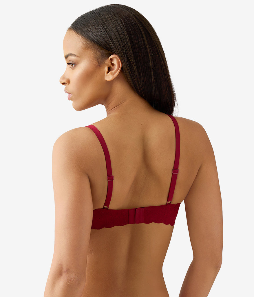 Wacoal b.wow'd Lace Wire Free Bra - Biking Red