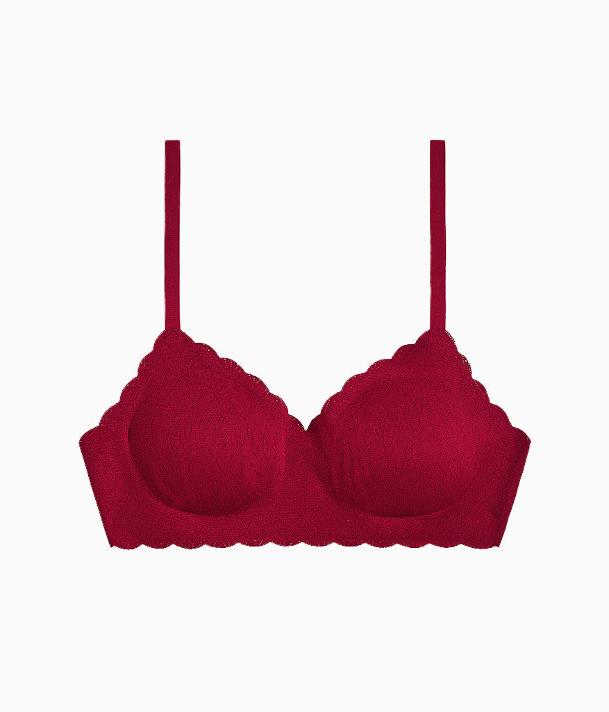 Wacoal b.wow'd Lace Wire Free Bra - Biking Red