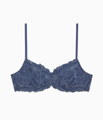 Wacoal Feeling Famous Balconette Contour Bra - Crown Blue/ Blue Glow