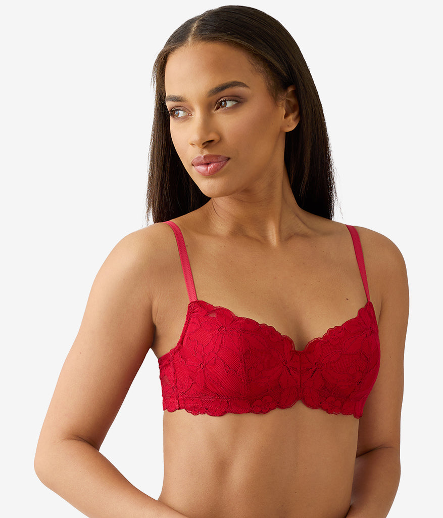 Wacoal Feeling Famous Balconette Contour Bra - Chili Pepper/Biking Red
