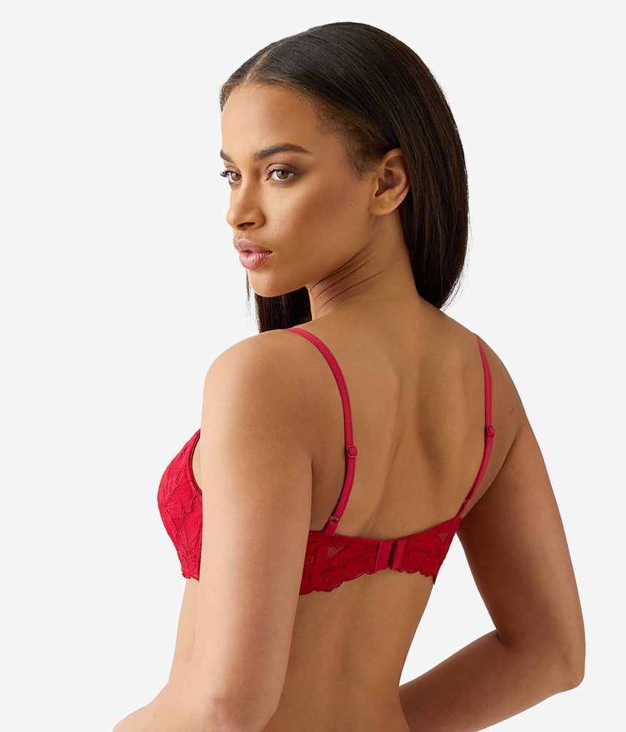 Wacoal Feeling Famous Balconette Contour Bra - Chili Pepper/Biking Red
