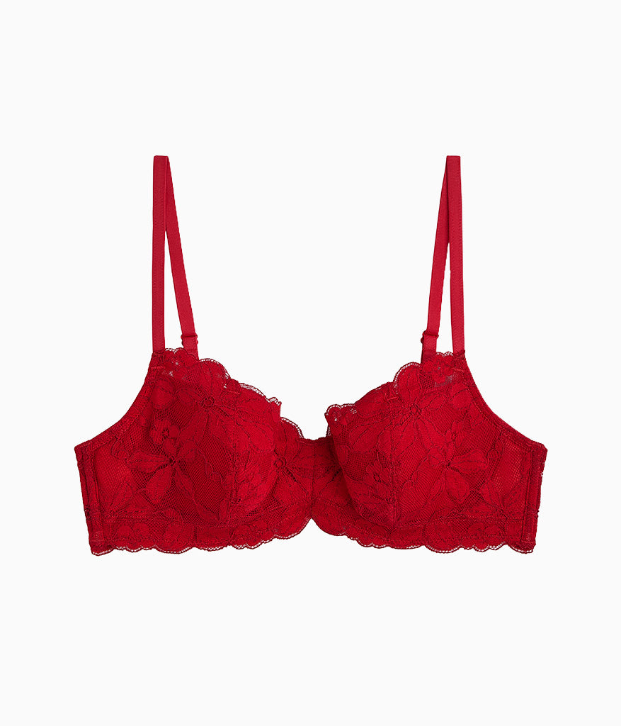 Wacoal Feeling Famous Balconette Contour Bra - Chili Pepper/Biking Red