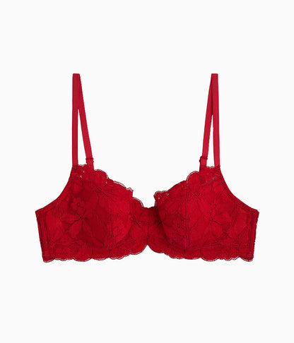 Wacoal Feeling Famous Balconette Contour Bra - Chili Pepper/Biking Red
