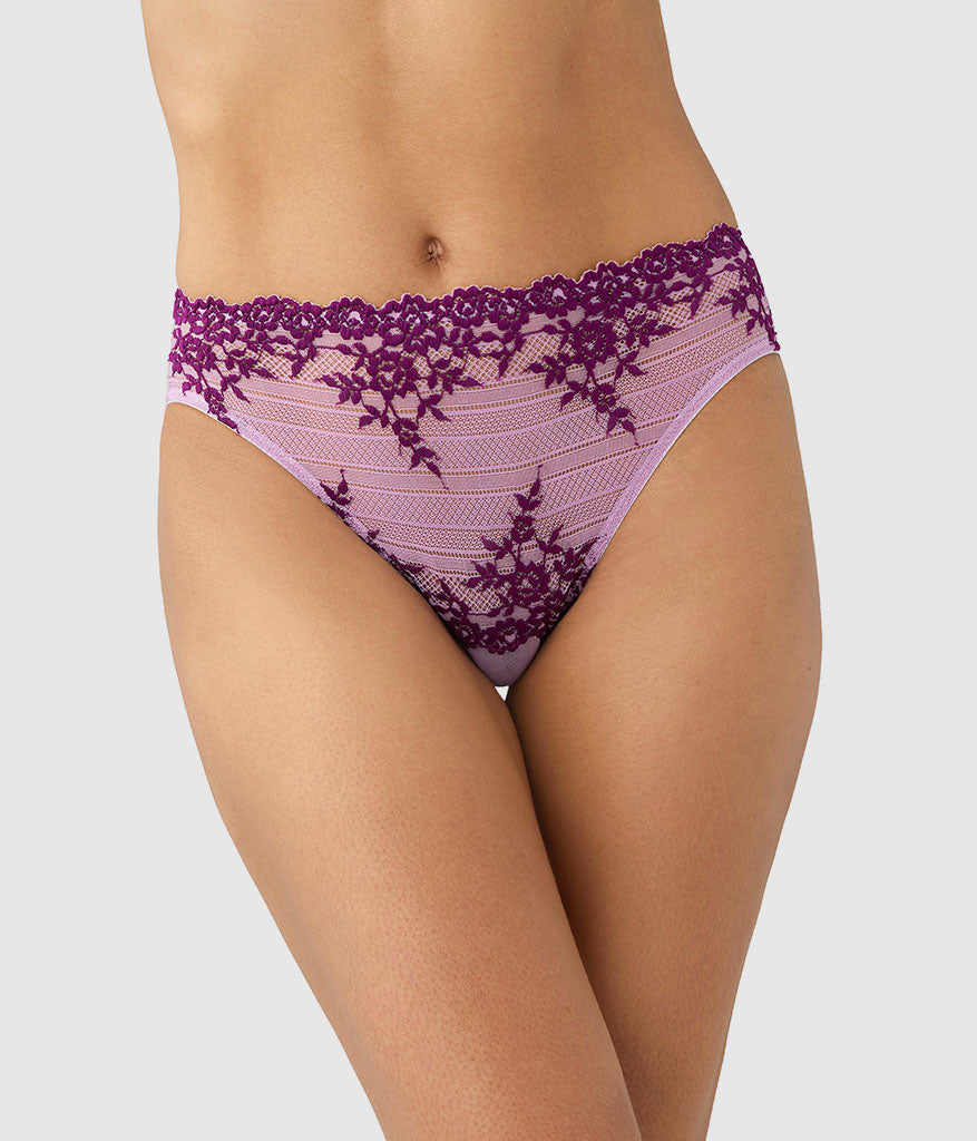 Wacoal Embrace Lace® Hi-Cut - Lavender Sage/Dark Purple