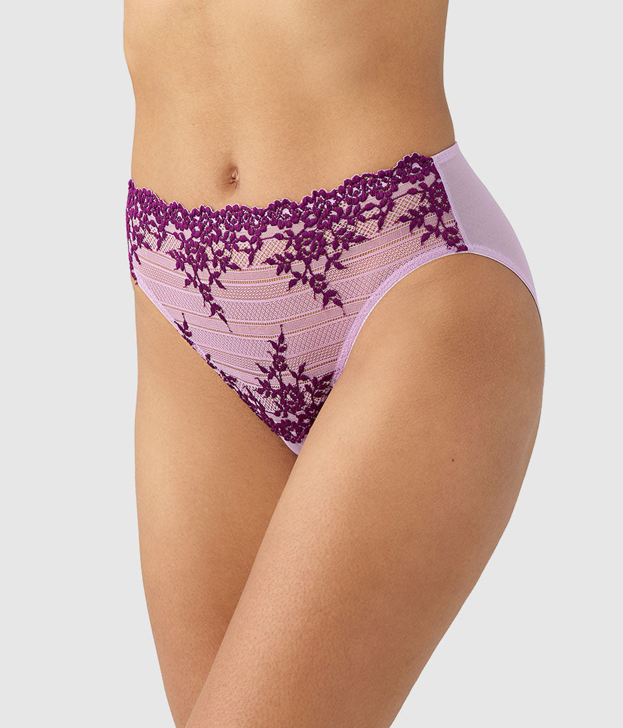Wacoal Embrace Lace® Hi-Cut - Lavender Sage/Dark Purple