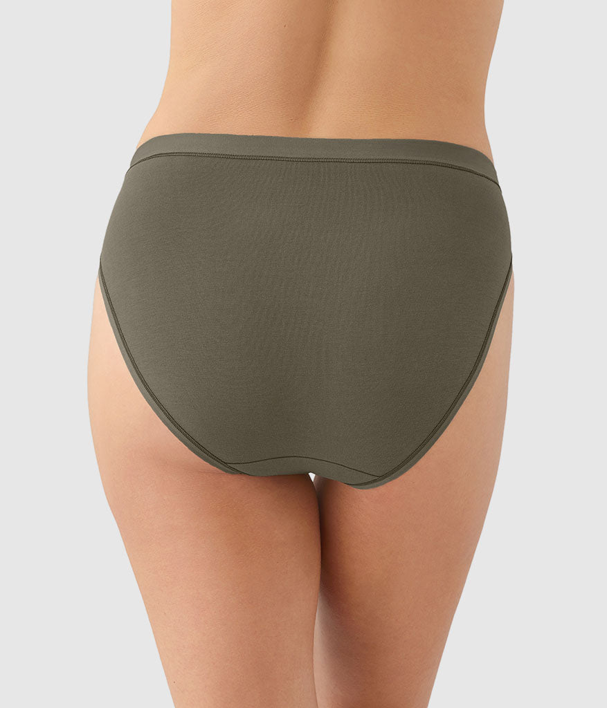 Wacoal Understated Cotton Hi-Cut - Bungee Cord