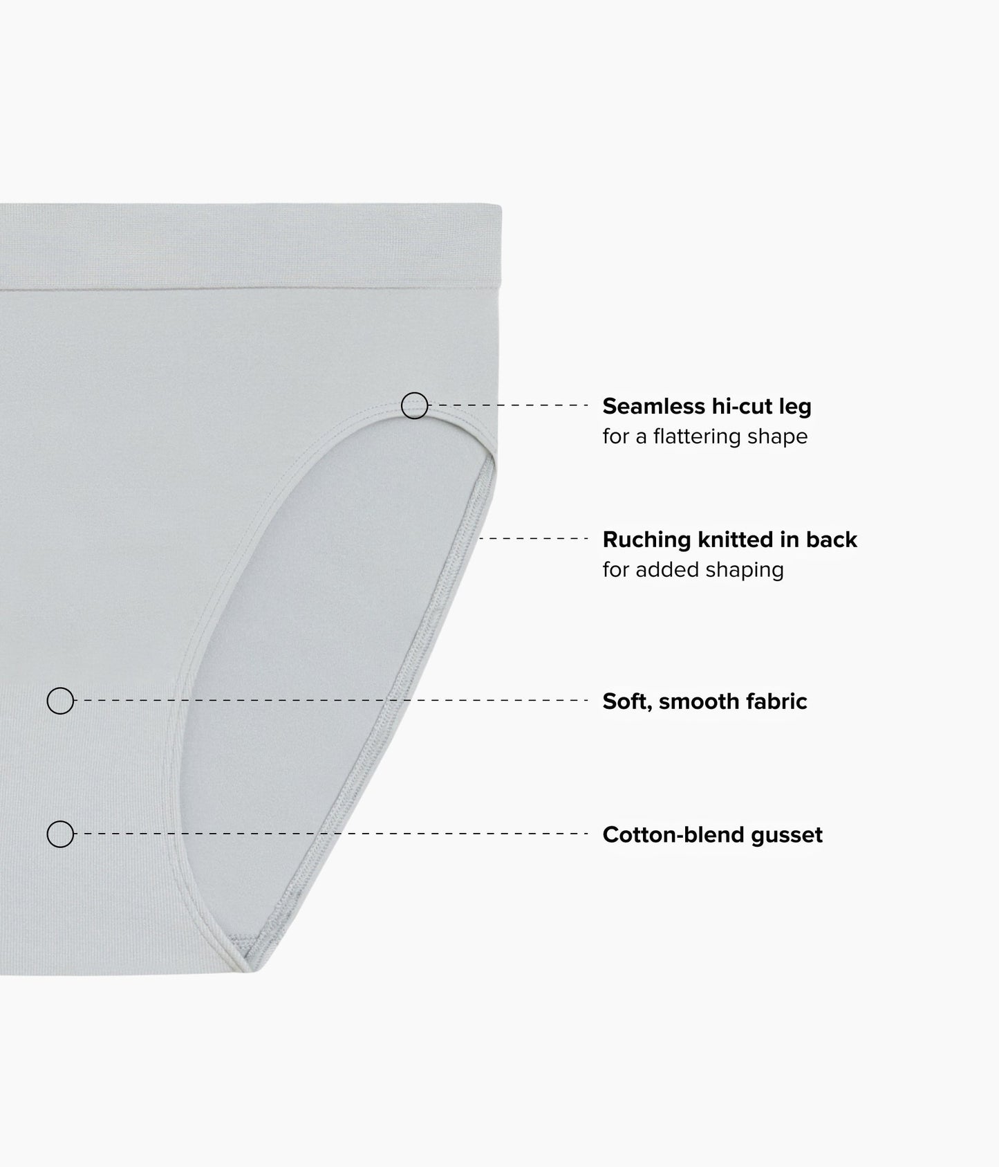 Wacoal B-Smooth® Seamless Hi-Cut - Belgian Block