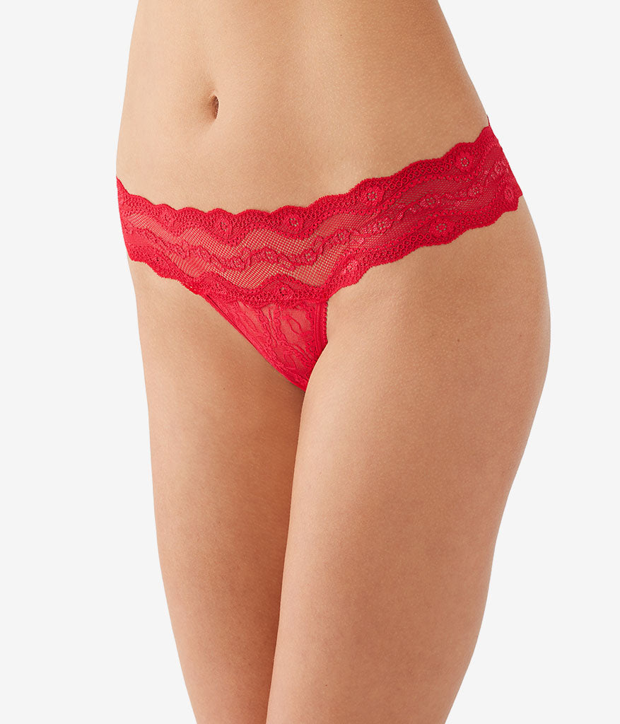 Wacoal Lace Kiss Thong - Crimson Red