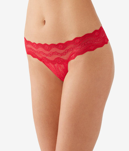 Wacoal Lace Kiss Thong - Crimson Red
