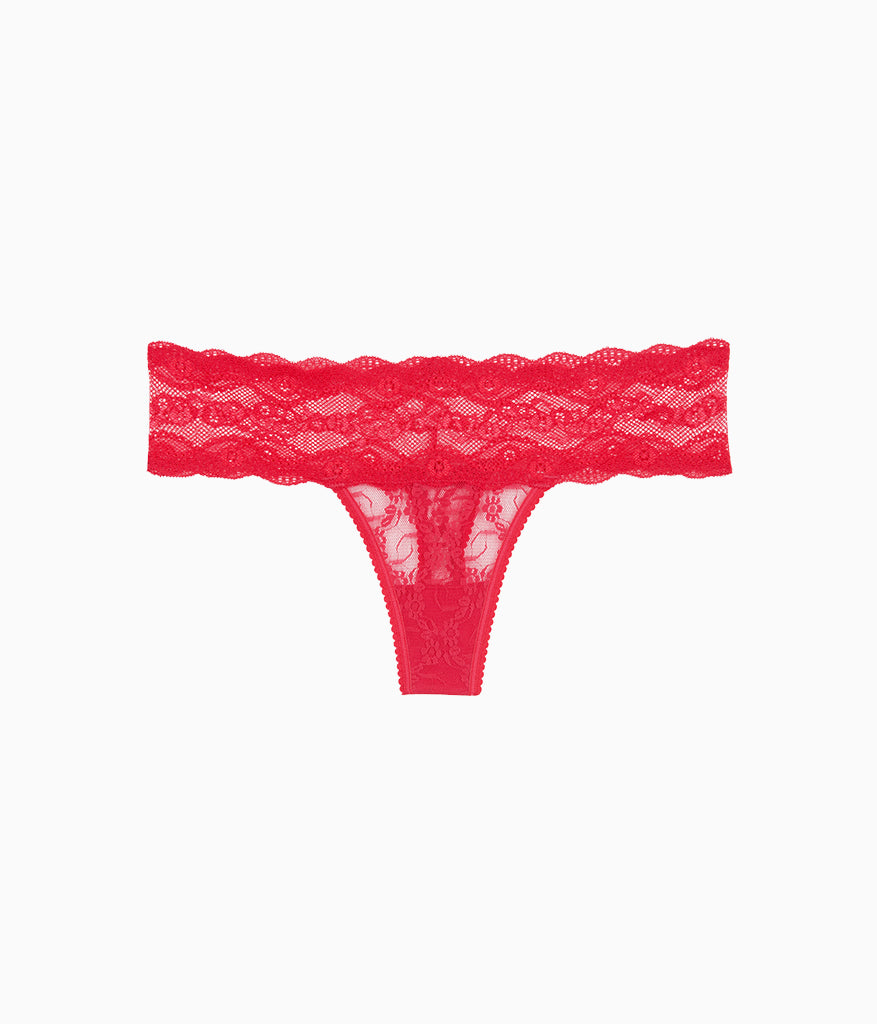 Wacoal Lace Kiss Thong - Crimson Red