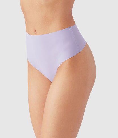 Wacoal b.bare Hi-Waist Thong - Lavender Gray