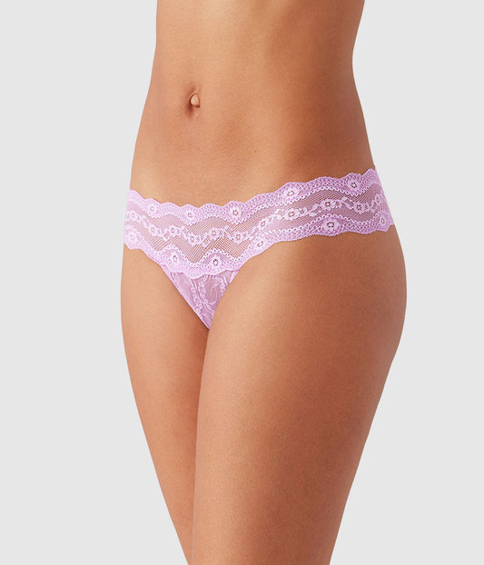 Wacoal Lace Kiss Thong - Smoky Grape