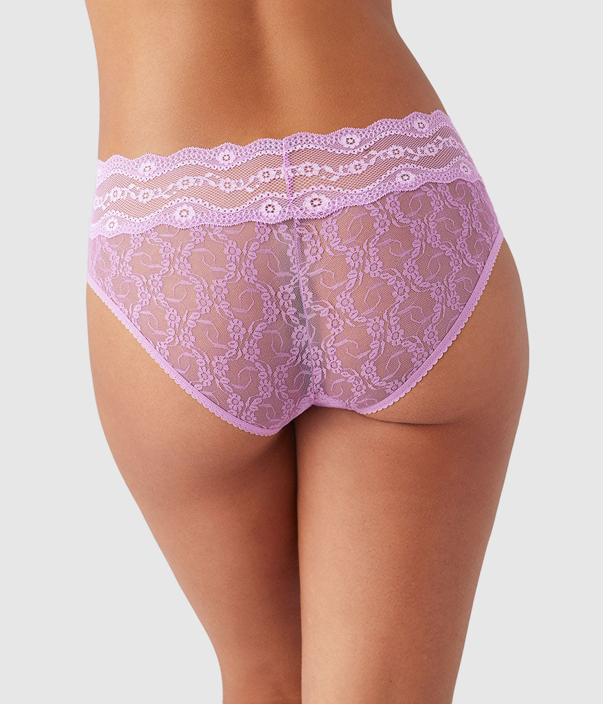 Wacoal Lace Kiss Hipster - Smoky Grape