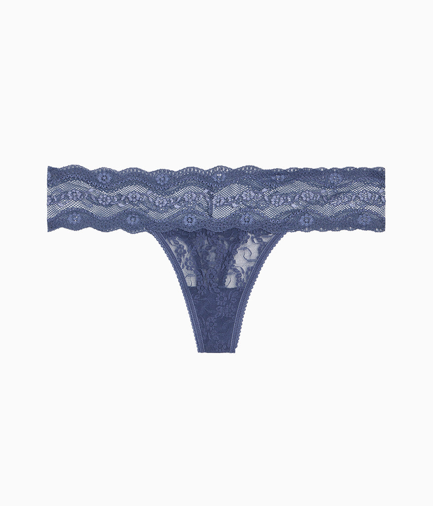 Wacoal Lace Kiss Thong - Crown Blue