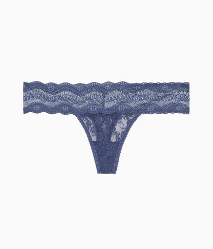 Wacoal Lace Kiss Thong - Crown Blue